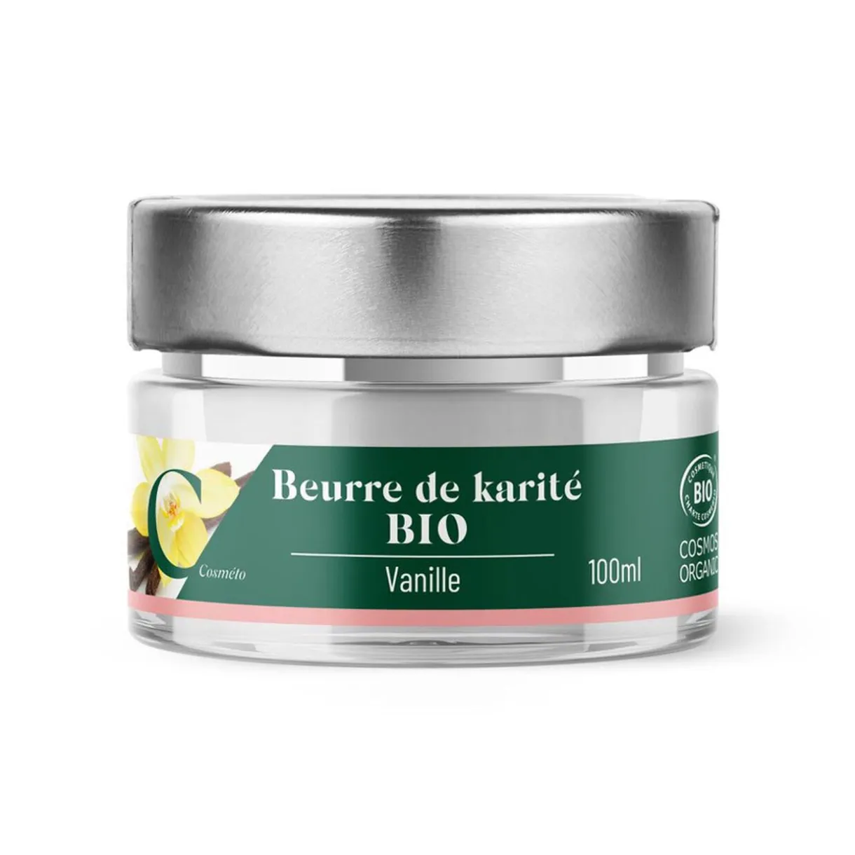 Discount Gifi Beurre de karité bio vanille, pot de 100 ml