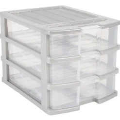 Rangement|Gifi Bloc 3 tiroirs A4 gris