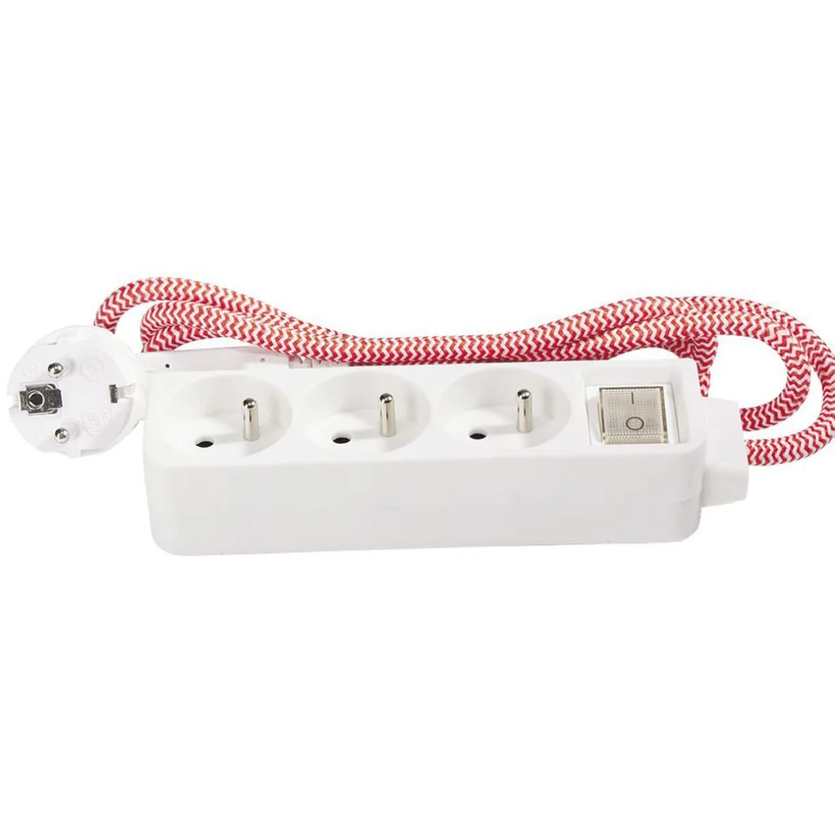 Sale Gifi Bloc multiprise textile 3x16A rouge/blanc 1,5m