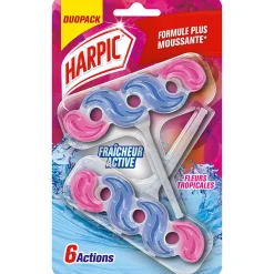 Nettoyage Et Entretien|Gifi Bloc WC Harpic fraîcheur active fleurs tropicales x2
