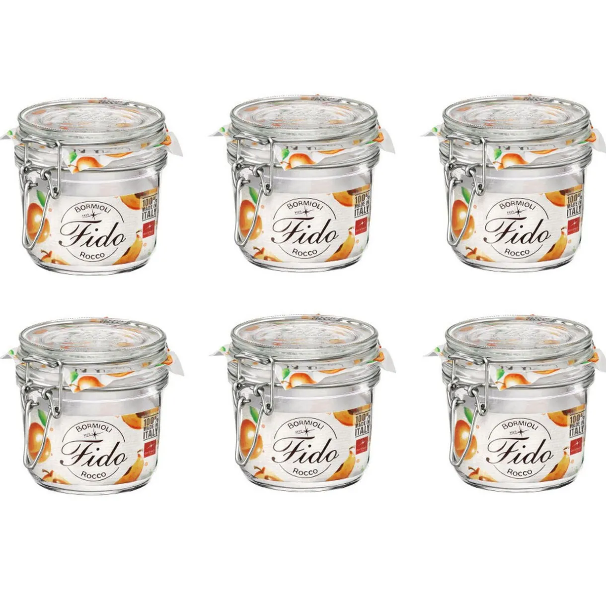 Bocal à conserve avec fermeture à clapet 350 ml x 6^Gifi Discount