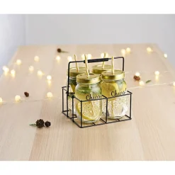 Bocal avec paille et support x4^Gifi Hot