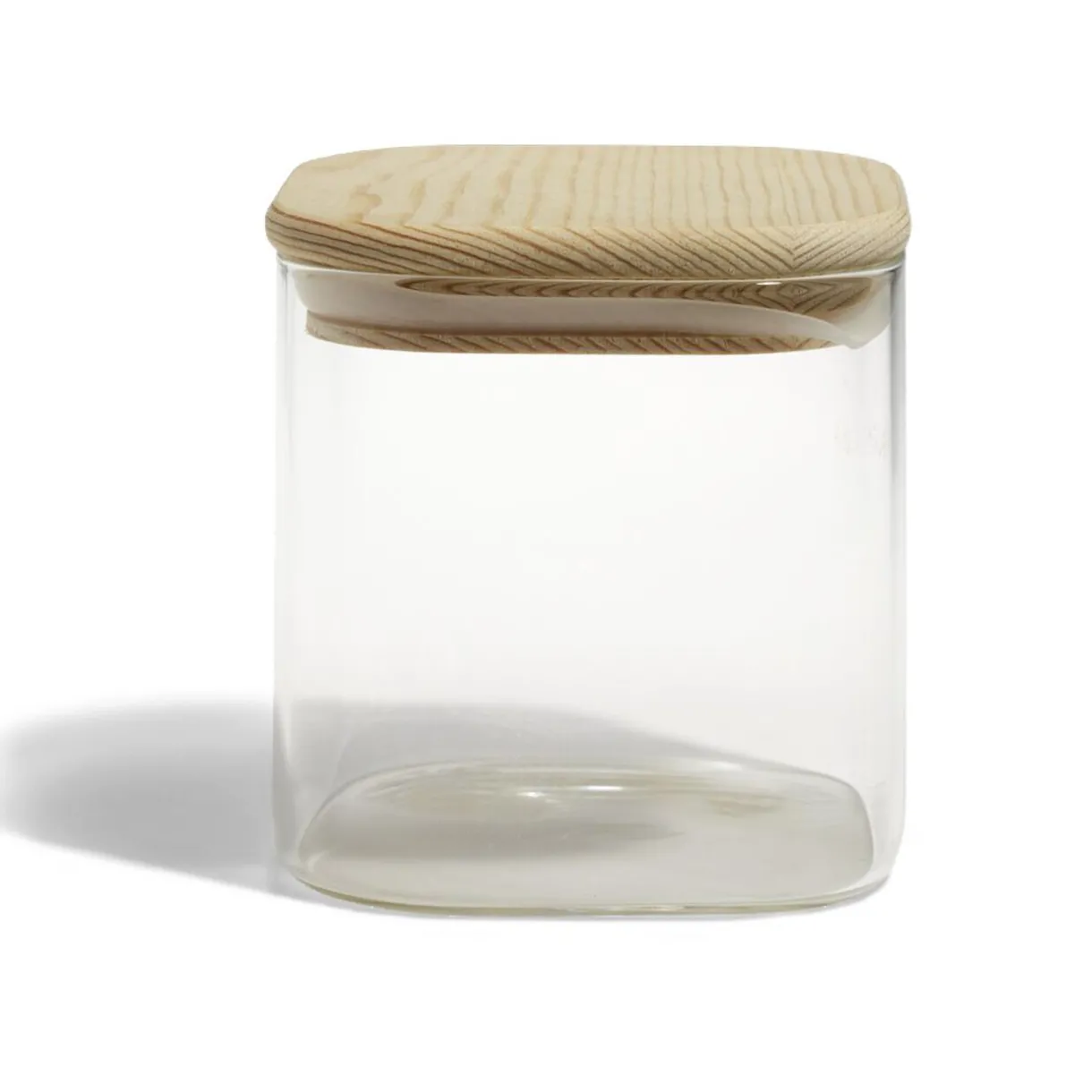 Bocal de conservation 60cl en verre avec couvercle en bois^Gifi Best