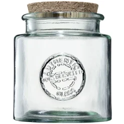 Bocal de conservation verre transparent couvercle liège 0,8L^Gifi New