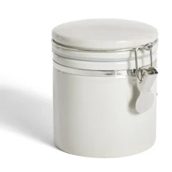 Bocal en céramique avec clip en métal Ø10xH13cm^Gifi Best