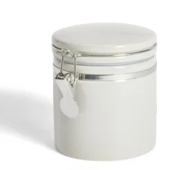 Bocal en céramique avec clip en métal Ø10xH13cm^Gifi Best