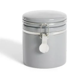 Bocal en céramique avec clip en métal Ø10xH13cm^Gifi Best