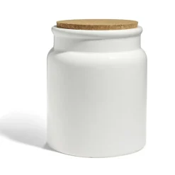 Bocal en céramique avec couvercle en liège Ø16xH19cm^Gifi