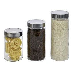Bocal en verre avec couvercle hermétique x3^Gifi Hot