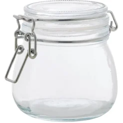 Bocal en verre fermeture mécanique 20cl x6^Gifi Best