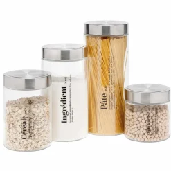 Bocal en verre pour conservation alimentaire x4^Gifi Sale