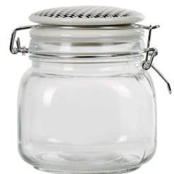 Bocal hermétique carré verre couvercle motif ethnique 750 ml^Gifi Clearance