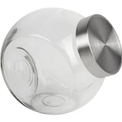 Bocal incliné verre couvercle métal 3 L^Gifi Discount