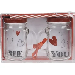 Bocal motif coeurs Saint Valentin x2^Gifi Clearance