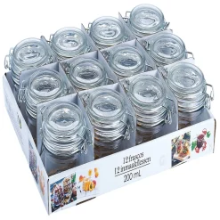 Bocal rond hermétique transparent x12^Gifi New