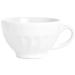 Bol à café avec anse blanc cotelé^Gifi Outlet
