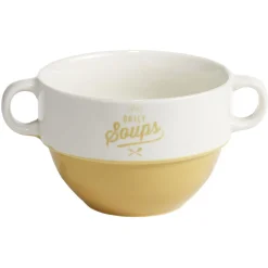 Bol à soupe en faïence bicolore 600 ml^Gifi Outlet