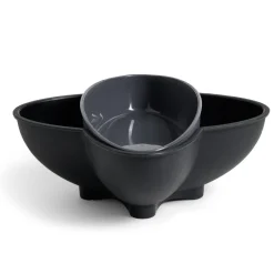 Bol apéritif avec poubelle gris^Gifi Discount