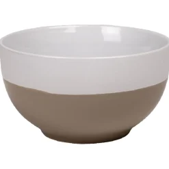 Bol bicolore blanc et taupe^Gifi