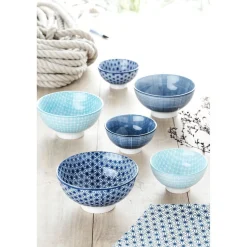 Bol céramique décor relief bleu^Gifi Sale