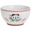 Bol Disney Mickey grès blanc et rouge Ø14cm^Gifi Outlet