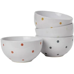 Bol en céramique déco pois coloré x4^Gifi Best