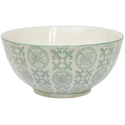 Bol en faïence motif carreau de ciment Ø11,5 cm^Gifi Online