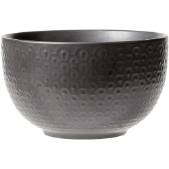 Bol en grès noir x4^Gifi Outlet
