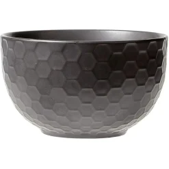 Bol en grès noir x4^Gifi Outlet