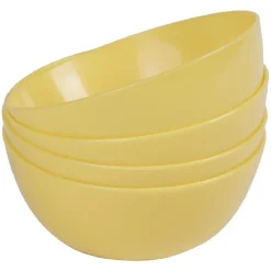 Bol en plastique couleur unie x 4^Gifi Discount