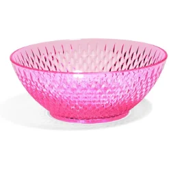 Bol en plastique rose effet martelé^Gifi New