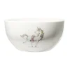 Bol en porcelaine blanc pour enfant motif licorne Ø14xH7cm^Gifi Clearance