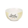Bol en porcelaine jaune avec inscription "Good Morning my Love"^Gifi New