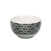 Bol en porcelaine motif rosace noir blanc^Gifi