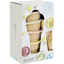 Bol et cuillère à glace x4^Gifi Outlet