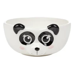 Bol forme tête de panda en faïence noir et blanc^Gifi Hot