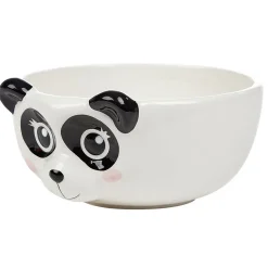 Bol forme tête de panda en faïence noir et blanc^Gifi Hot