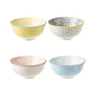 Bol japonais carreau de ciment muticolore x4^Gifi