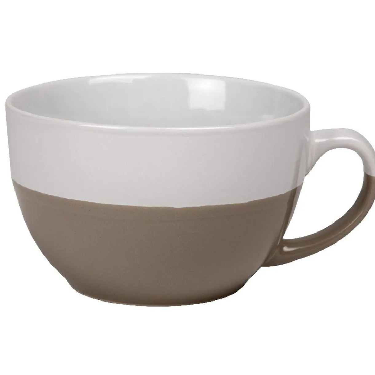 Bol jumbo bicolore blanc et taupe^Gifi New