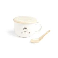 Bol jumbo 62cl avec cuillère et couvercle cocooning^Gifi