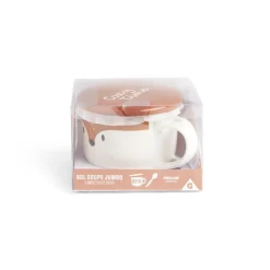 Bol jumbo 62cl avec cuillère et couvercle renard^Gifi Discount