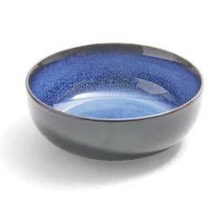 Bol Meteor porcelaine noir et bleu Ø16cm^Gifi Outlet