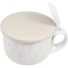 Bol soupe jumbo 62cl et cuillère porcelaine nature^Gifi New