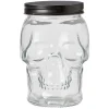 Bonbonnière transparente design Tête de mort Halloween 1,5L^Gifi