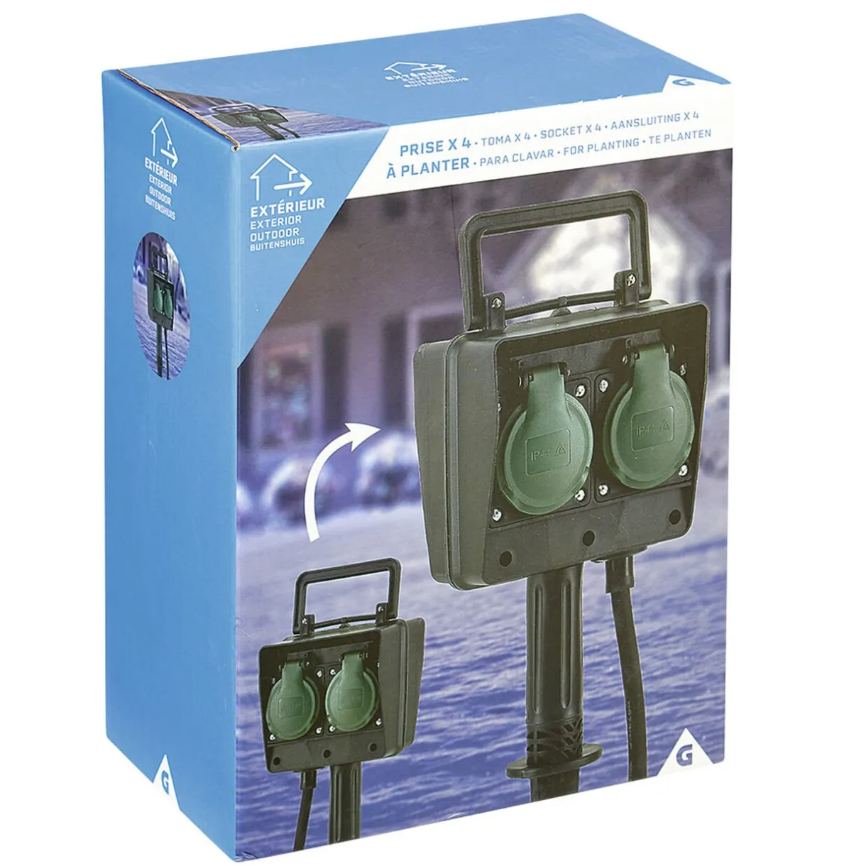 New Gifi Borne 4 prises à planter