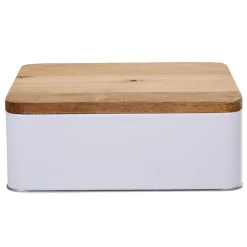 Boîte à biscuit rectangulaire blanc naturel^Gifi Sale