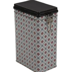 Boîte à biscuits en métal déco rouge vert^Gifi New