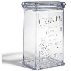 Boîte à café 500g en plastique transparent 11,5x9xH19cm^Gifi Best