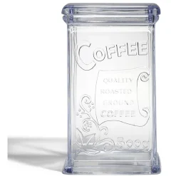 Boîte à café 500g en plastique transparent 11,5x9xH19cm^Gifi Best