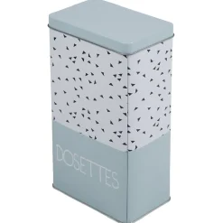 Boîte à café rectangulaire vert d'eau blanc et noir^Gifi Online